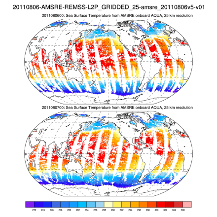 Climate Data Guide Image: GHRSST (2P-G)